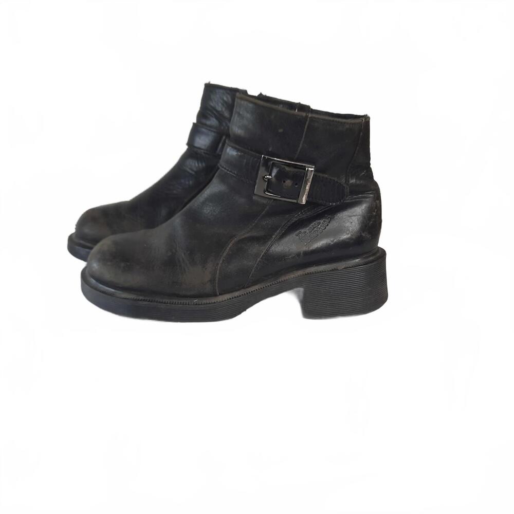 Vintage Dr. Martens 8726‎ Black Leather Boots Size 5 UK Made in England